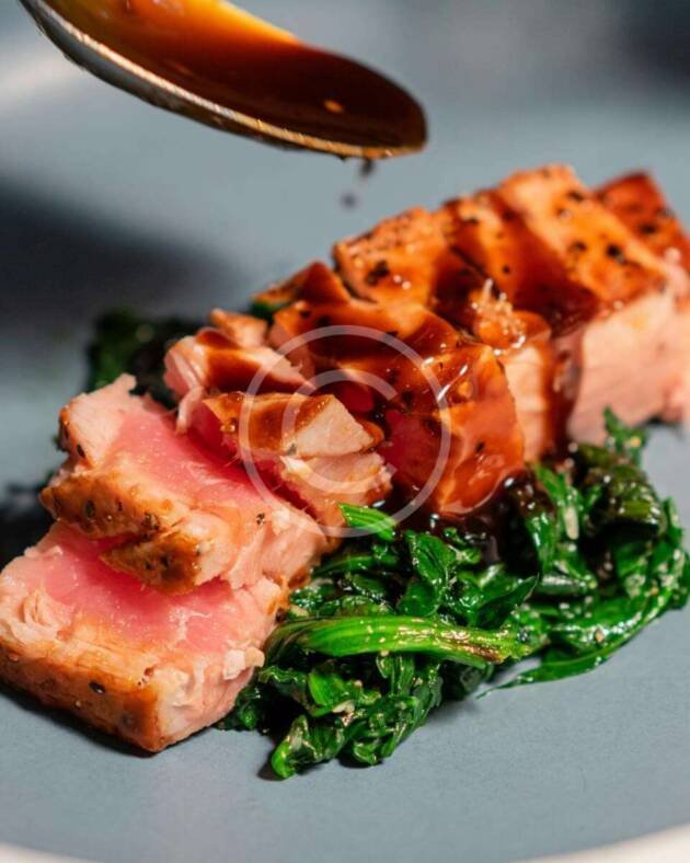 Teriyaki glazed tuna